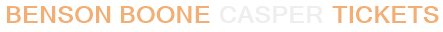 Benson Boone Casper Tickets